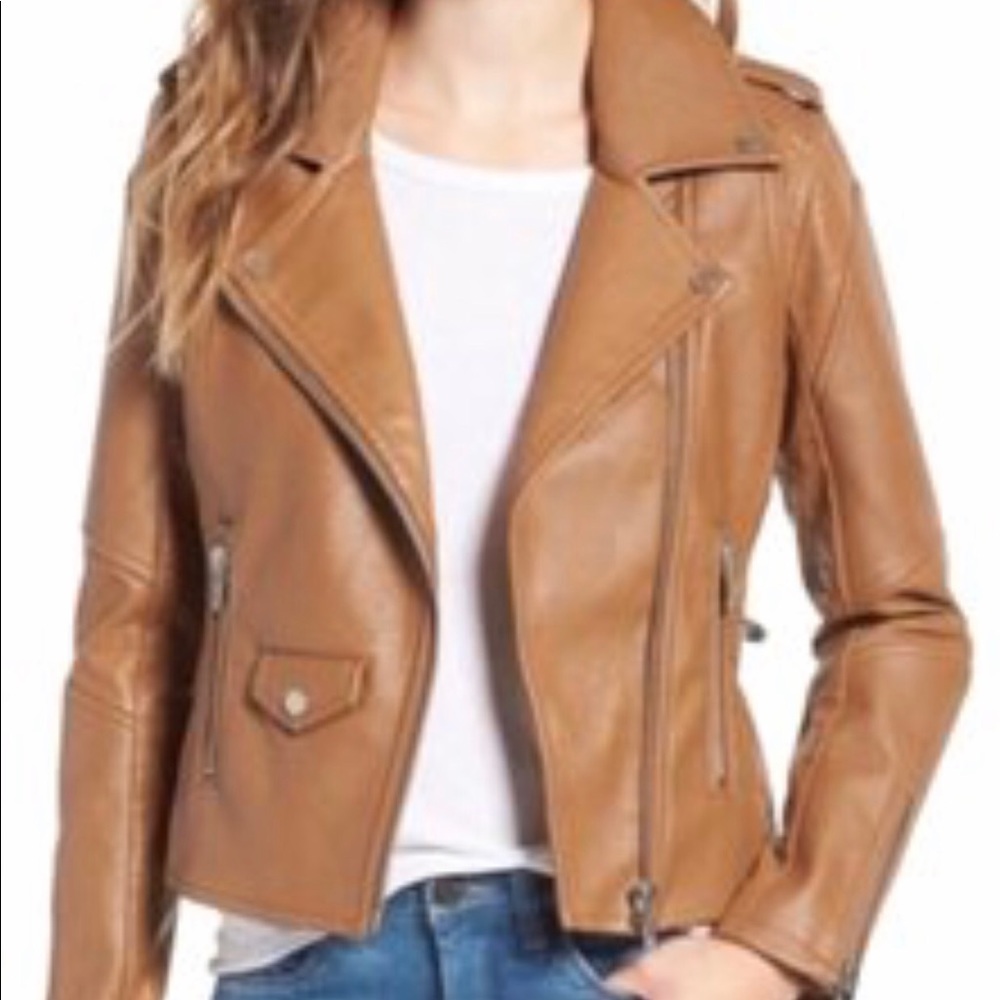 Blank NYC Brown leather jacket